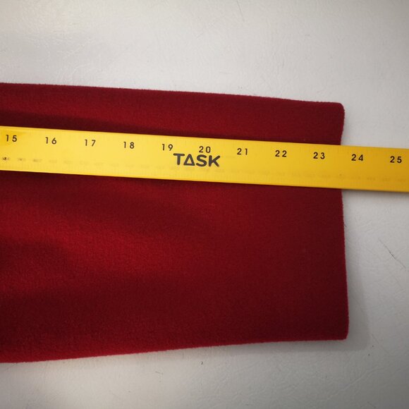 Hechter Ladies Size 14 Red Lined Wool/Cashmere Blend Button Front Pea Coat - Picture 8 of 9